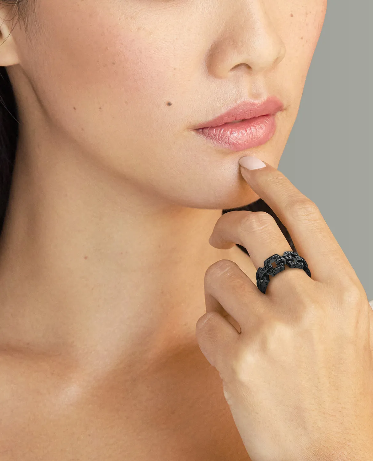 Ready to Ship - NORTHSTAR 14k EverBlak Gold Ring with 1.10ct Black Diamonds