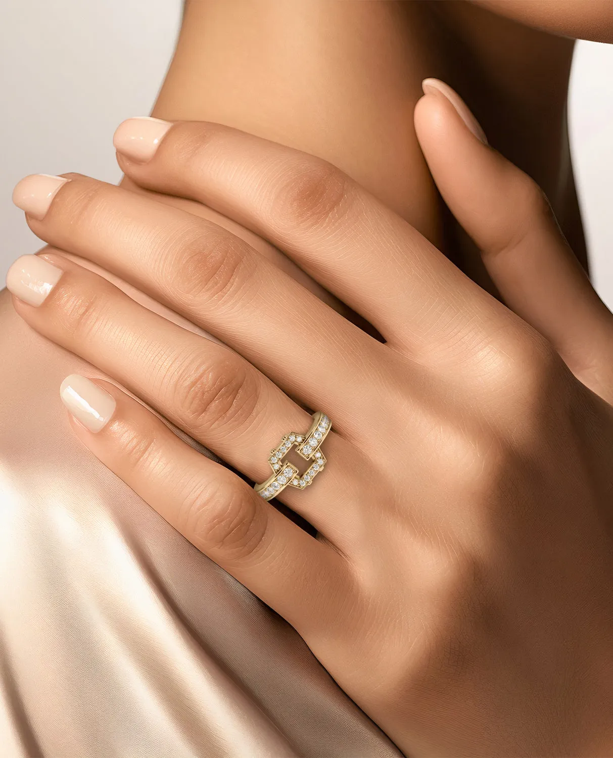 Ready to Ship - NORTHSTAR MINI 18k Yellow Gold Ring with 0.50ct Diamonds