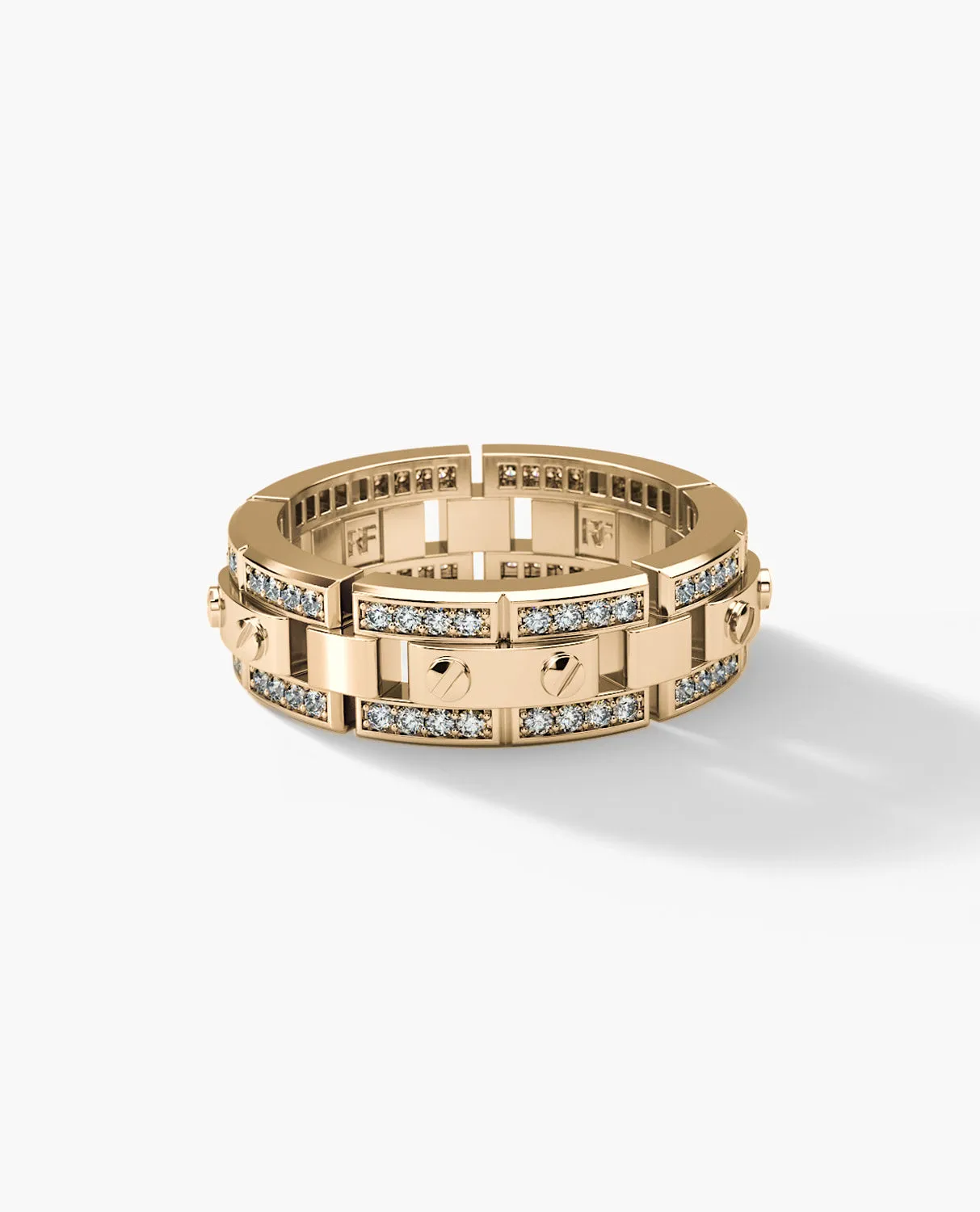 Ready to Ship - REX Gold Ring with 0.40ct Diamonds