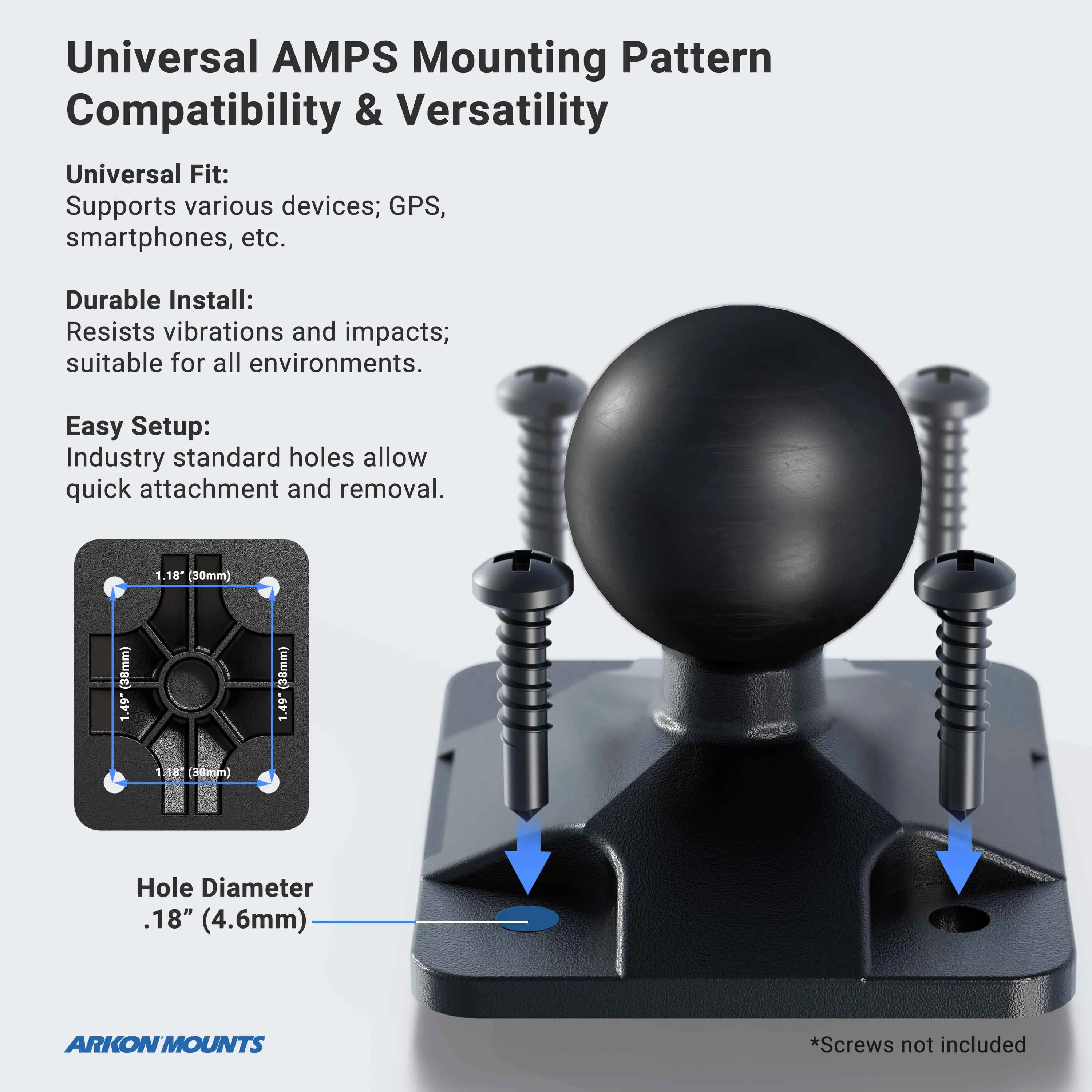 RoadVise® Ultra Holder with Cup Holder Mount