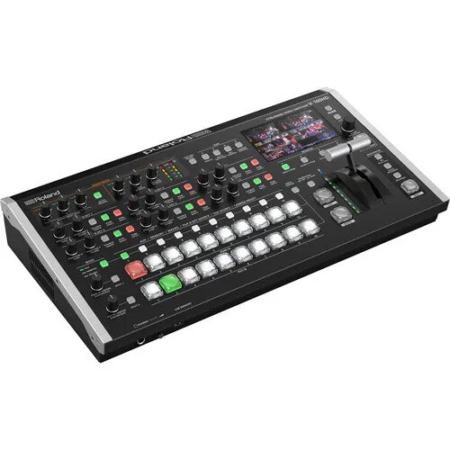 Roland V-160HD Streaming Video Switcher Bundle with Blackmagic Design Micro Converter   HDMI to SDI 3G 8K HDMI Cable   Pearstone 25' SDI Video Cable (BNC to BNC)