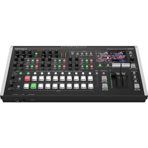 Roland V-160HD Streaming Video Switcher Bundle with Blackmagic Design Micro Converter   HDMI to SDI 3G 8K HDMI Cable   Pearstone 25' SDI Video Cable (BNC to BNC)