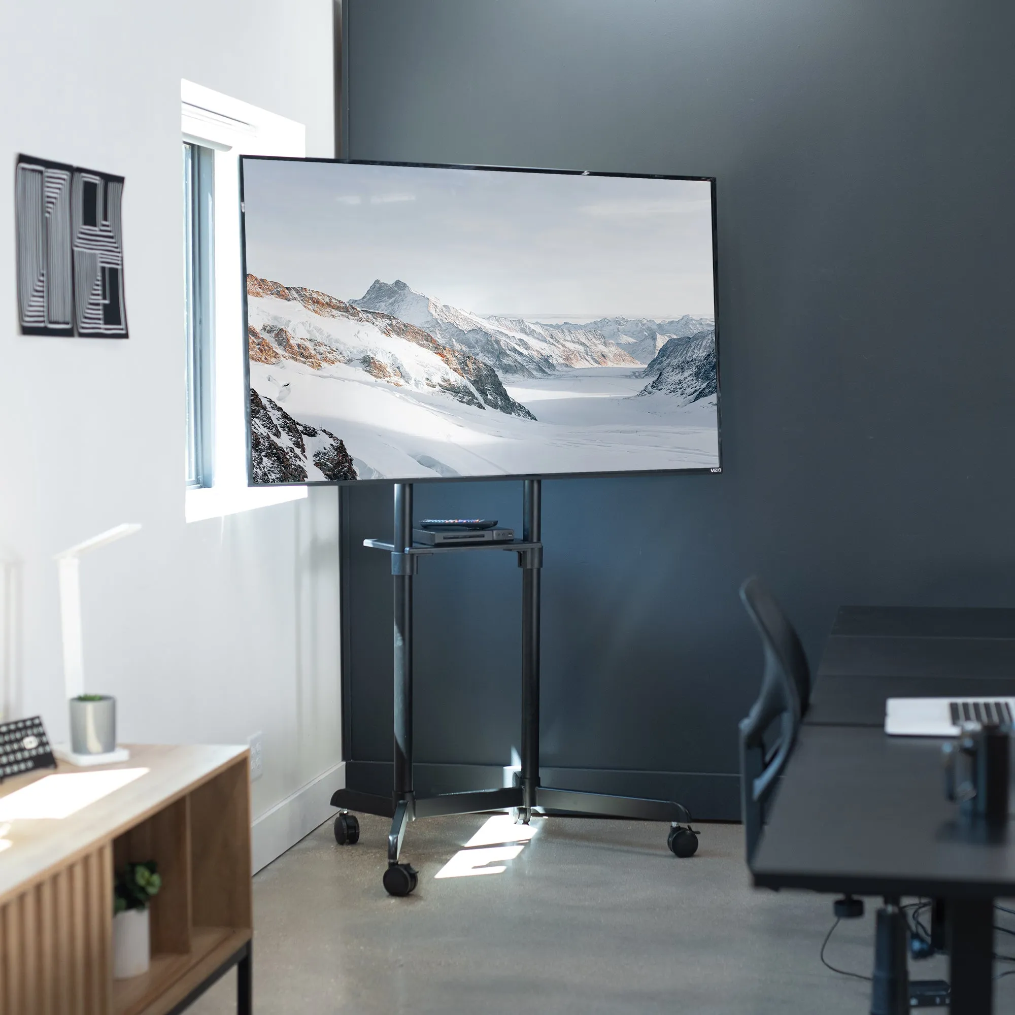 Rotating TV Cart for 32" to 88" TVs