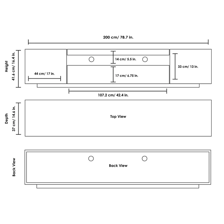 Samso TV Stand - White for TVs up to 85"