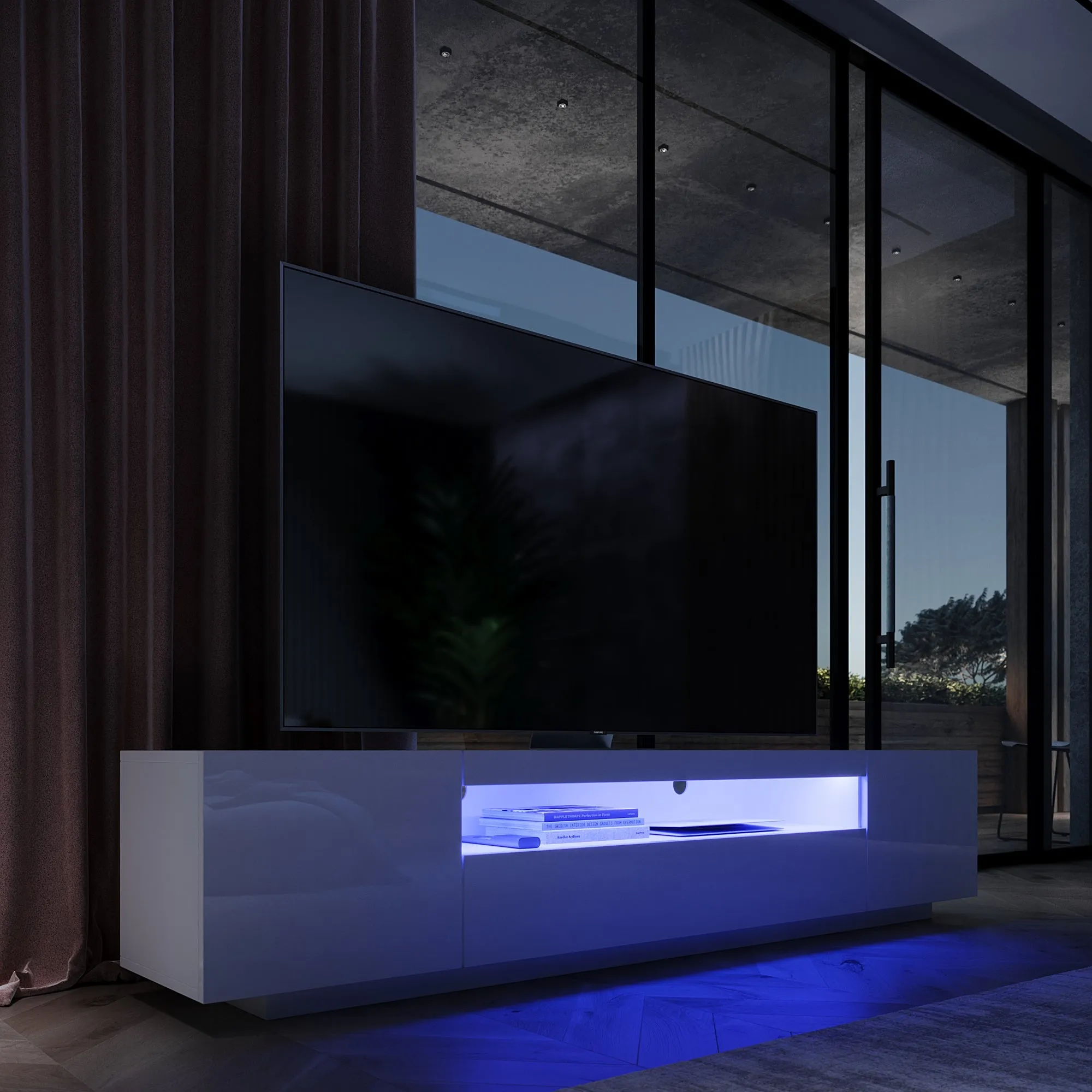Samso TV Stand - White for TVs up to 85"