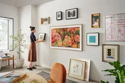 Samsung 65” Class LS03D The Frame Series QLED 4K Smart TV with Anti-Reflection and Slim Fit Wall Mount