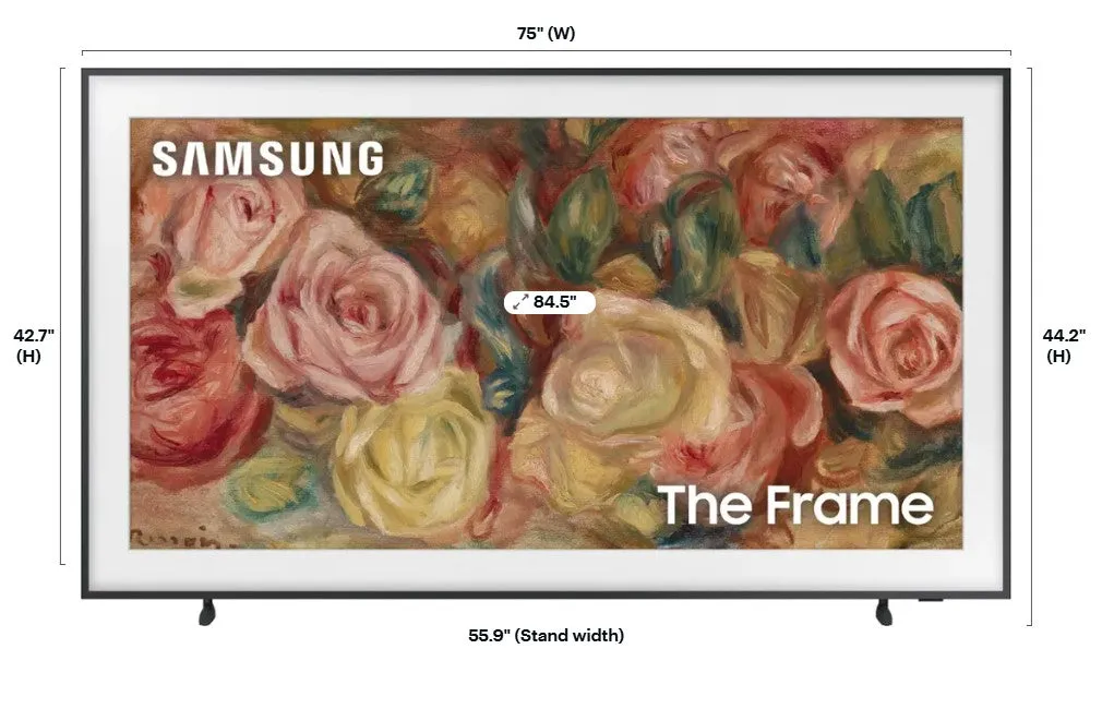 Samsung 85” Class LS03D The Frame Series QLED 4K with Anti-Reflection