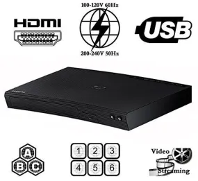 Samsung BD-J5100 Multi Region Free DVD Blu-Ray Disc Player