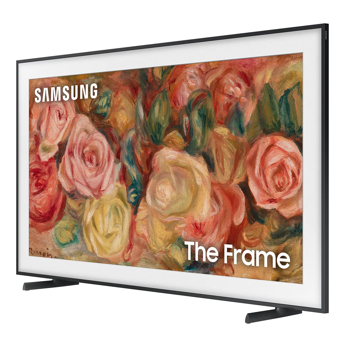 Samsung LS03D 75" The Frame QLED 4K HDR Smart TV with Slim-Fit Wall Mount (2024) and HW-LS60D Music Frame Bluetooth Speaker with Wall Mount