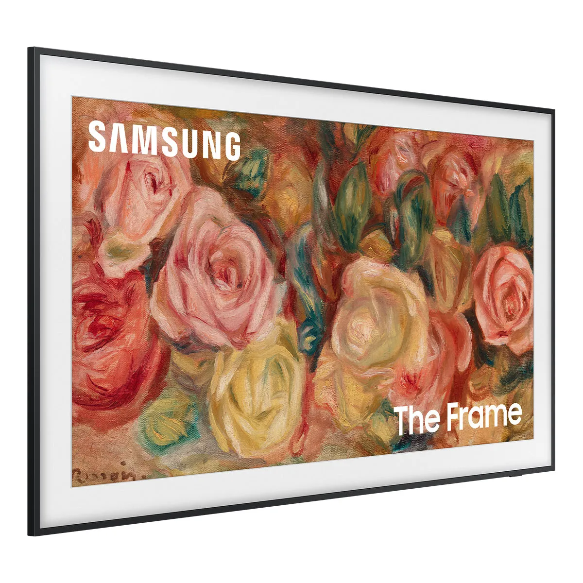 Samsung LS03D 75" The Frame QLED 4K HDR Smart TV with Slim-Fit Wall Mount (2024) and HW-LS60D Music Frame Bluetooth Speaker with Wall Mount