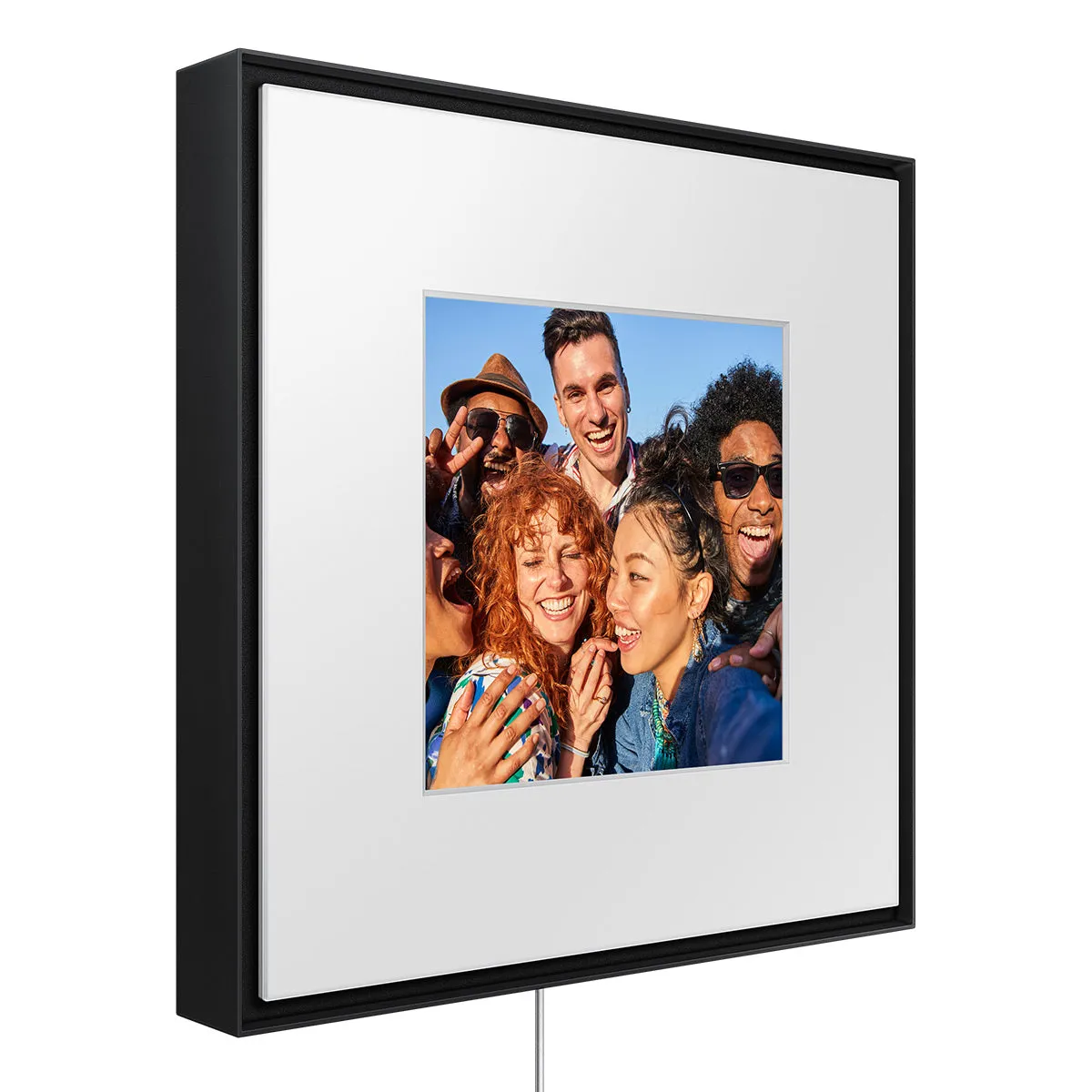 Samsung LS03D 75" The Frame QLED 4K HDR Smart TV with Slim-Fit Wall Mount (2024) and HW-LS60D Music Frame Bluetooth Speaker with Wall Mount