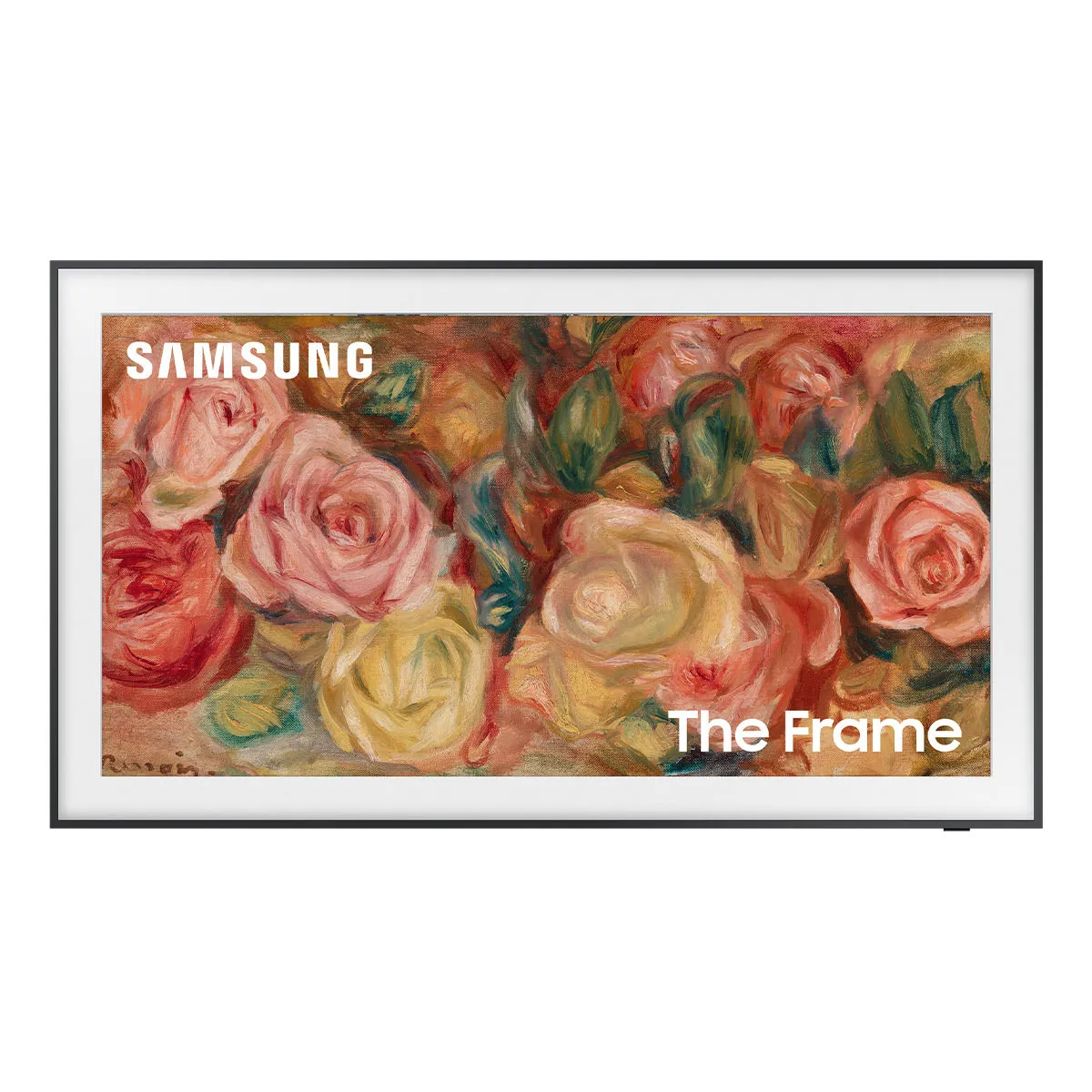 Samsung LS03D 75" The Frame QLED 4K HDR Smart TV with Slim-Fit Wall Mount (2024) and HW-LS60D Music Frame Bluetooth Speaker with Wall Mount