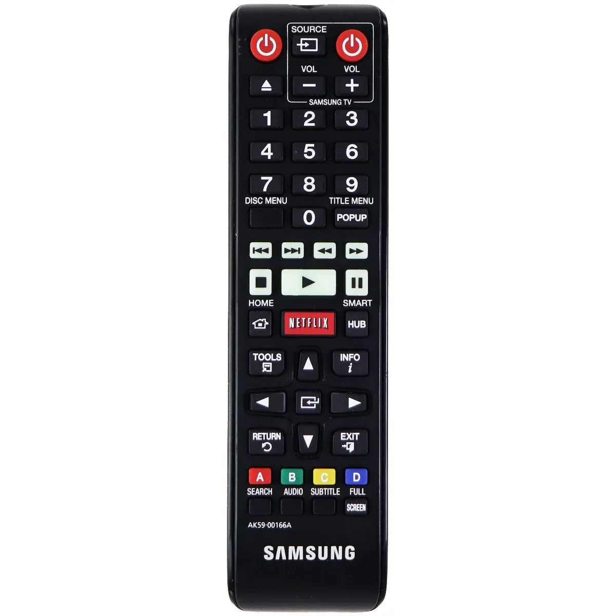 Samsung Remote Control (AK59-00166A) for Select Samsung TVs - Black