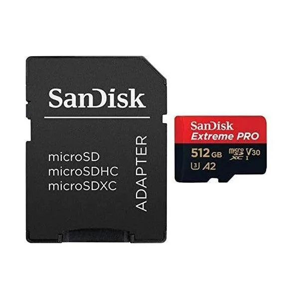 Sandisk Extreme Pro Microsdxc 512Gb   Sd Adapter Uhs-I-HQH5