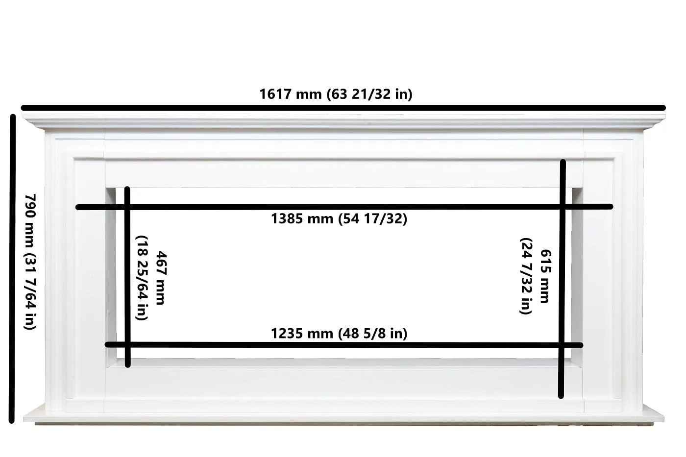 Sideline Elite 50 Inch Smart Electric Fireplace with Encase Surround Mantel