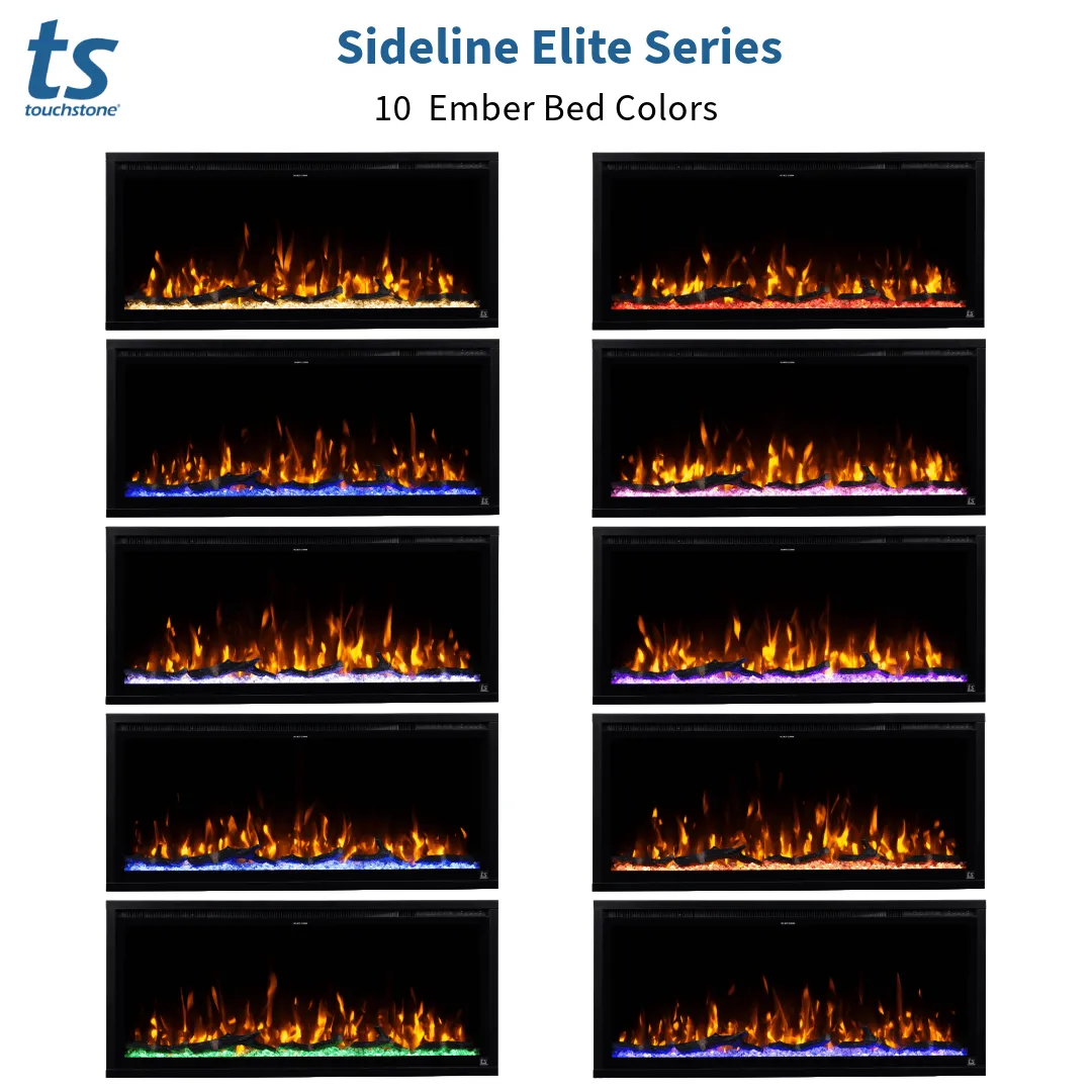 Sideline Elite 60 Inch Recessed Smart Electric Fireplace 80037