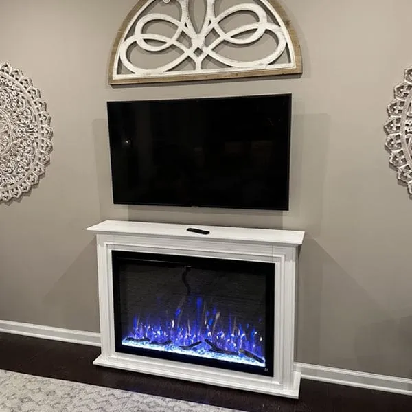 Sideline Elite Smart 80052 Forte 40 Inch WiFi-Enabled Recessed Electric Fireplace (Alexa/Google Compatible) Refurbished