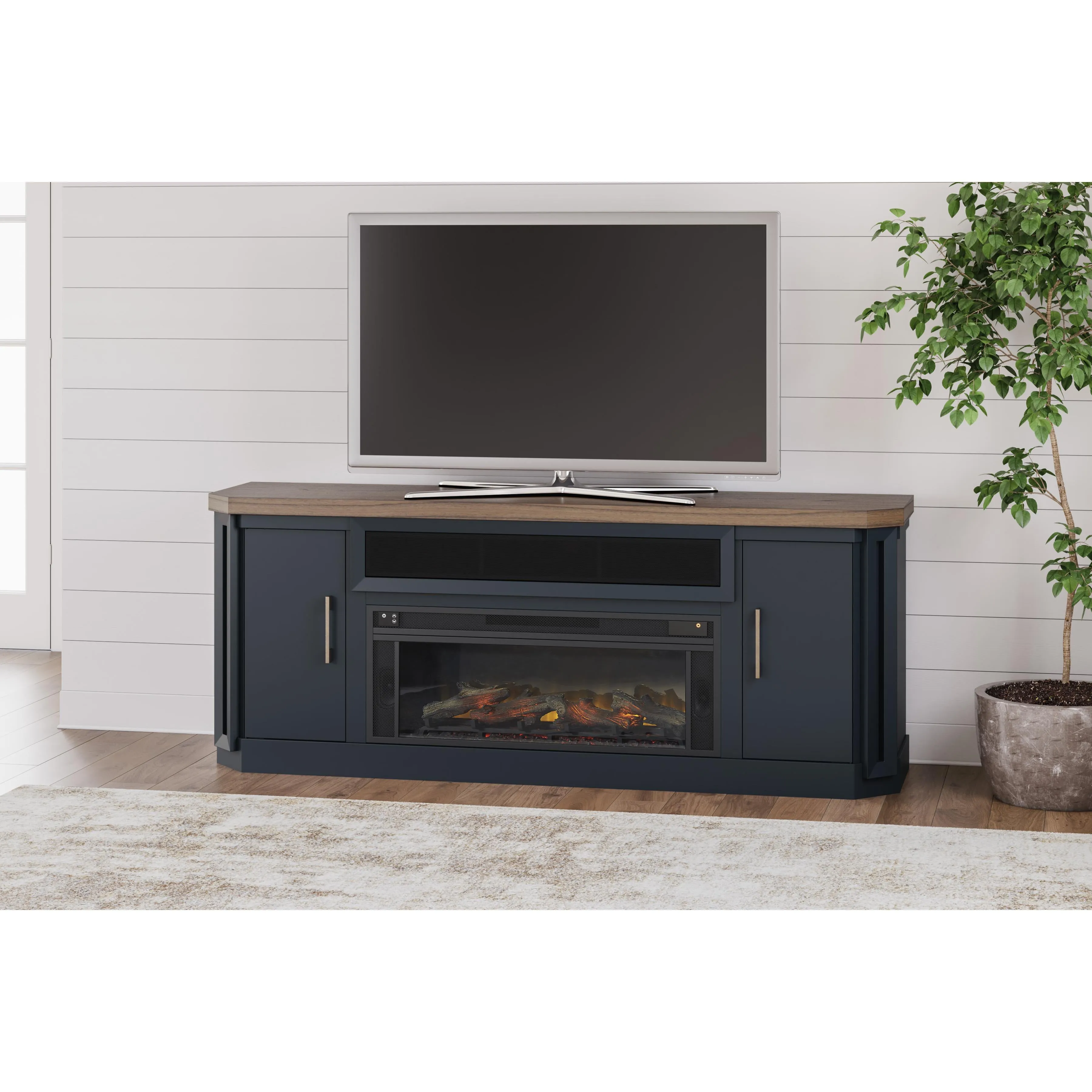 Signature Design by Ashley Landocken TV Stand W402-68/W100-12