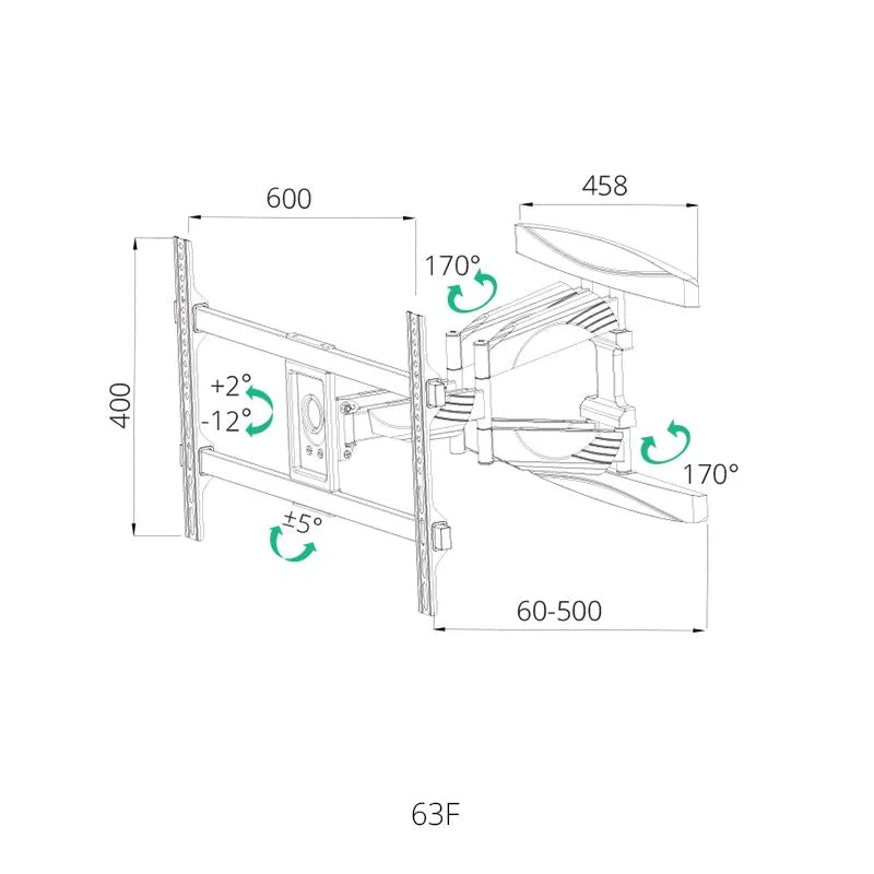 SIH-63FL PREMIUM 4 Way TV Mount