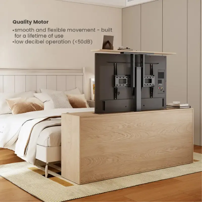 Smart Large Motorized Tv Lift Stand With Voice & App Control - SH 47MX (Fits Most 37" ~ 80" Screen, Weight Capacity 60kg)
