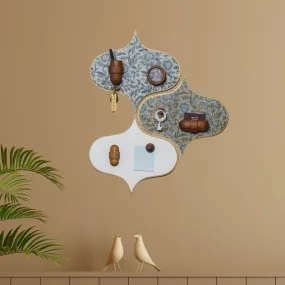 Smart Magnetic Wall Hook | Wall Accent | Mughal Floral Print | Convenient Decor