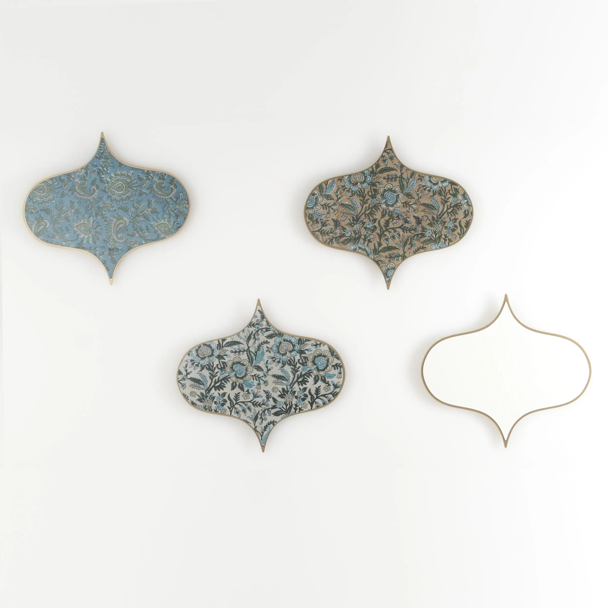 Smart Magnetic Wall Hook | Wall Accent | Mughal Floral Print | Convenient Decor