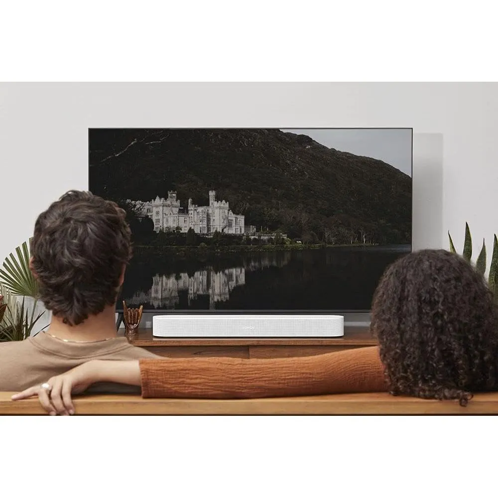 Sonos Beam (Gen 2) – Compact Smart Soundbar for TV, Music, and More (White)