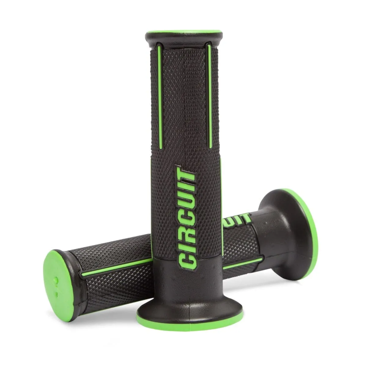 Speed Everyday Universal Motorcycle Handlebar Grips - Black Green