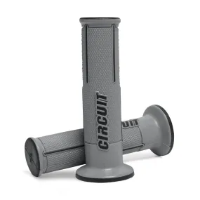 Speed Everyday Universal Motorcycle Handlebar Grips - Grey Black