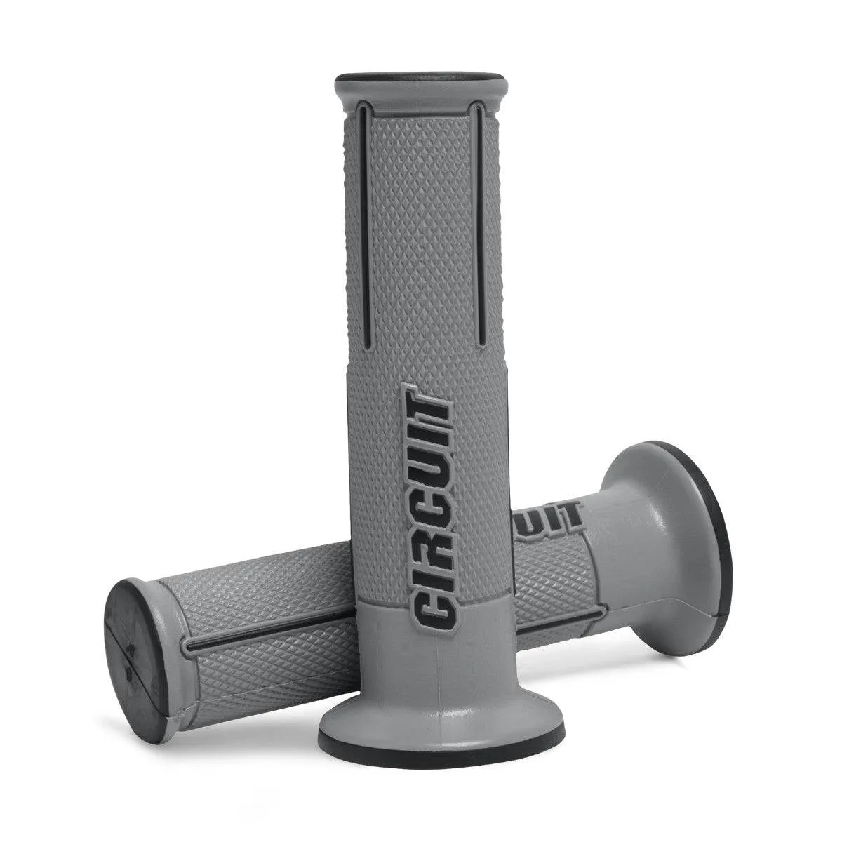 Speed Everyday Universal Motorcycle Handlebar Grips - Grey Black