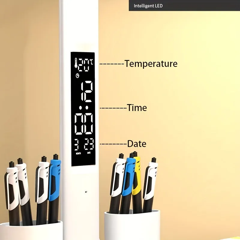 Table Lamp, LED Double-headed Multifunction Foldable Touch