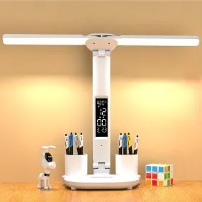 Table Lamp, LED Double-headed Multifunction Foldable Touch