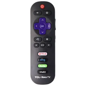 TCL Remote (RC280-STARZ) for Select TCL TVs - Black - Netflix/Sling/Hulu/STARZ