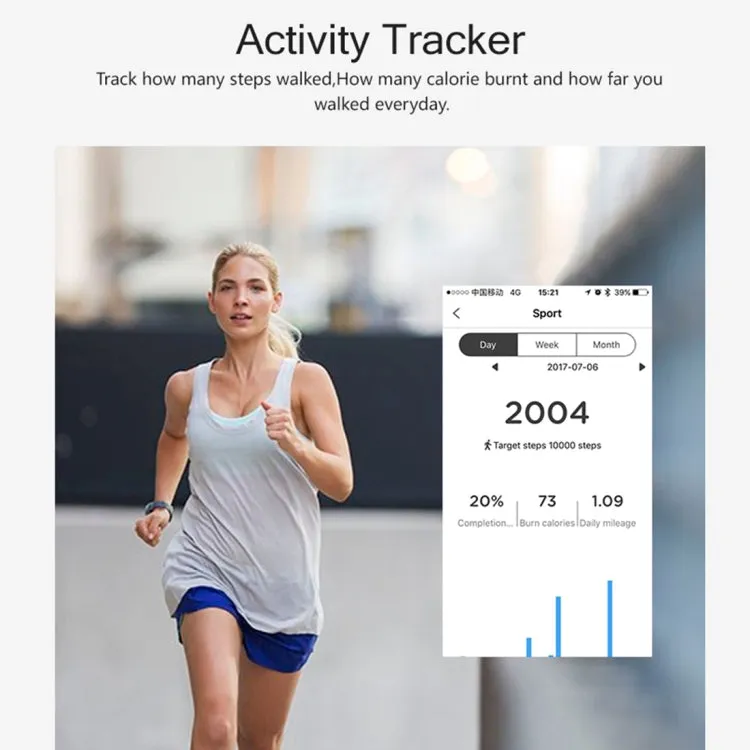 TLW T6 Fitness Tracker 0.96 inch OLED Display Wristband Smart Bracelet, Support Sports Mode / ECG / Heart Rate Monitor / Blood Pressure / Sleep Monitor (Black)