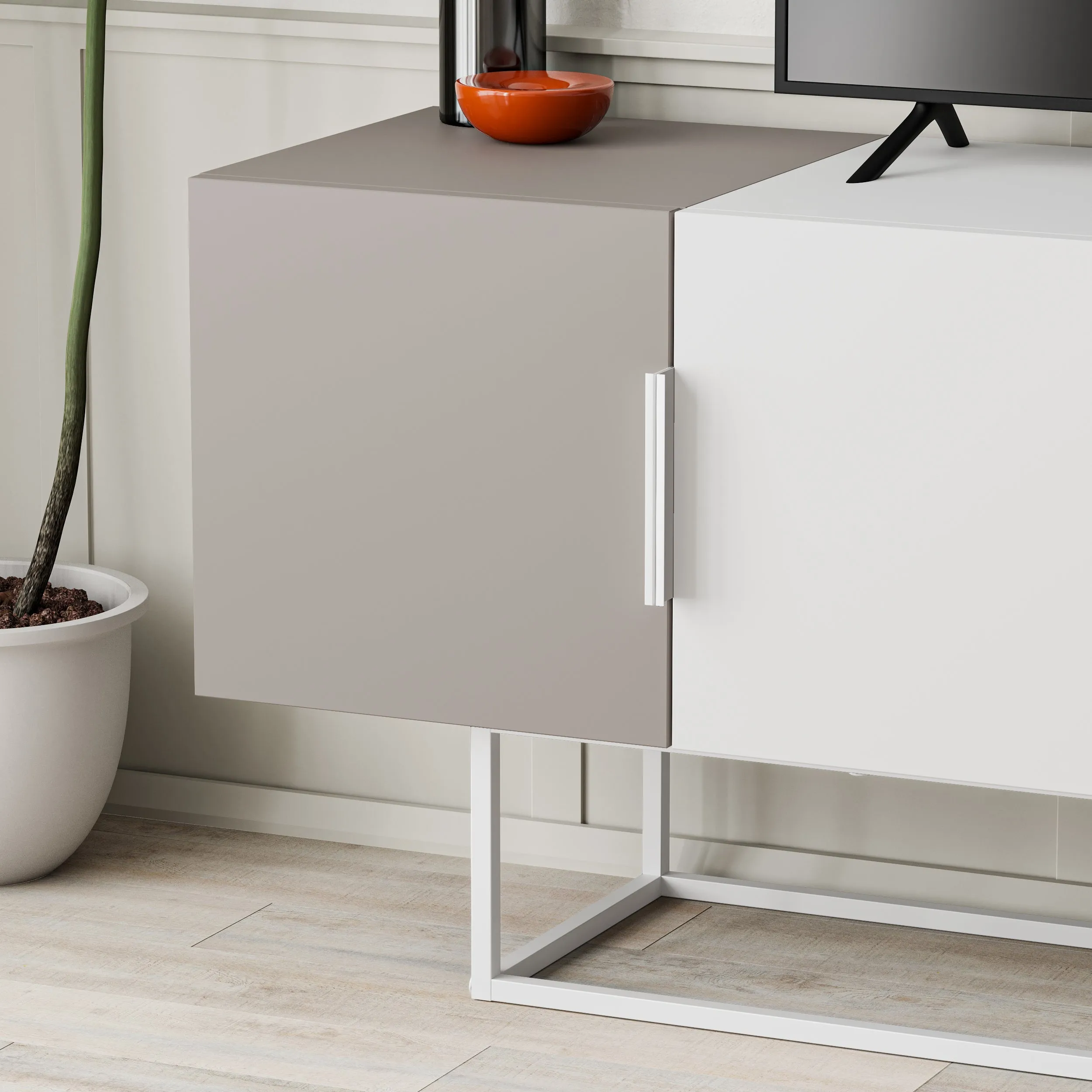 Tontini Modern TV Stand Multimedia Centre