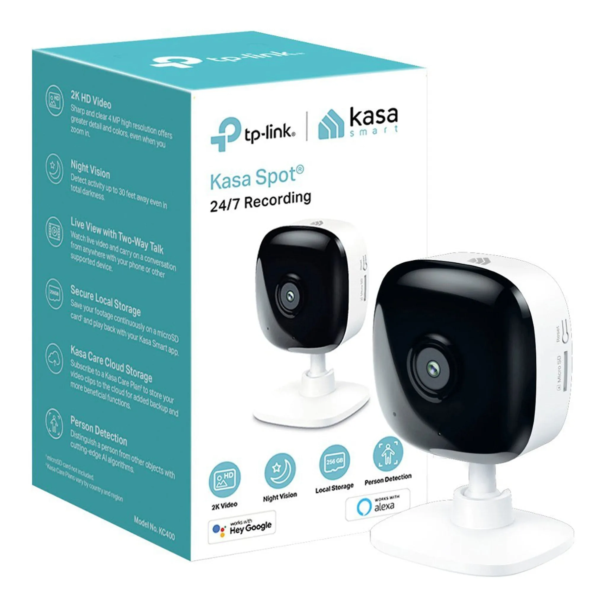TP-Link KC401 2K HD Kasa Smart Spot Security Camera