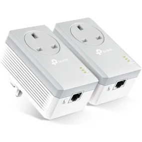 TP-Link TL-PA4010P KIT AV600 Powerline Adapter Starter Kit with Pass-Through