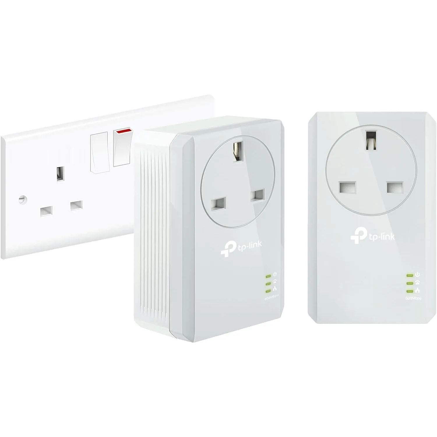 TP-Link TL-PA4010P KIT AV600 Powerline Adapter Starter Kit with Pass-Through