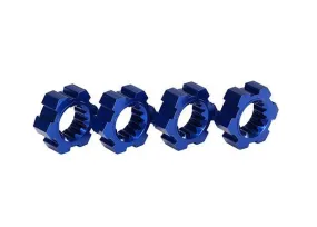 Traxxas 7756X Wheel hubs hex aluminum (blue-anodized) (4)