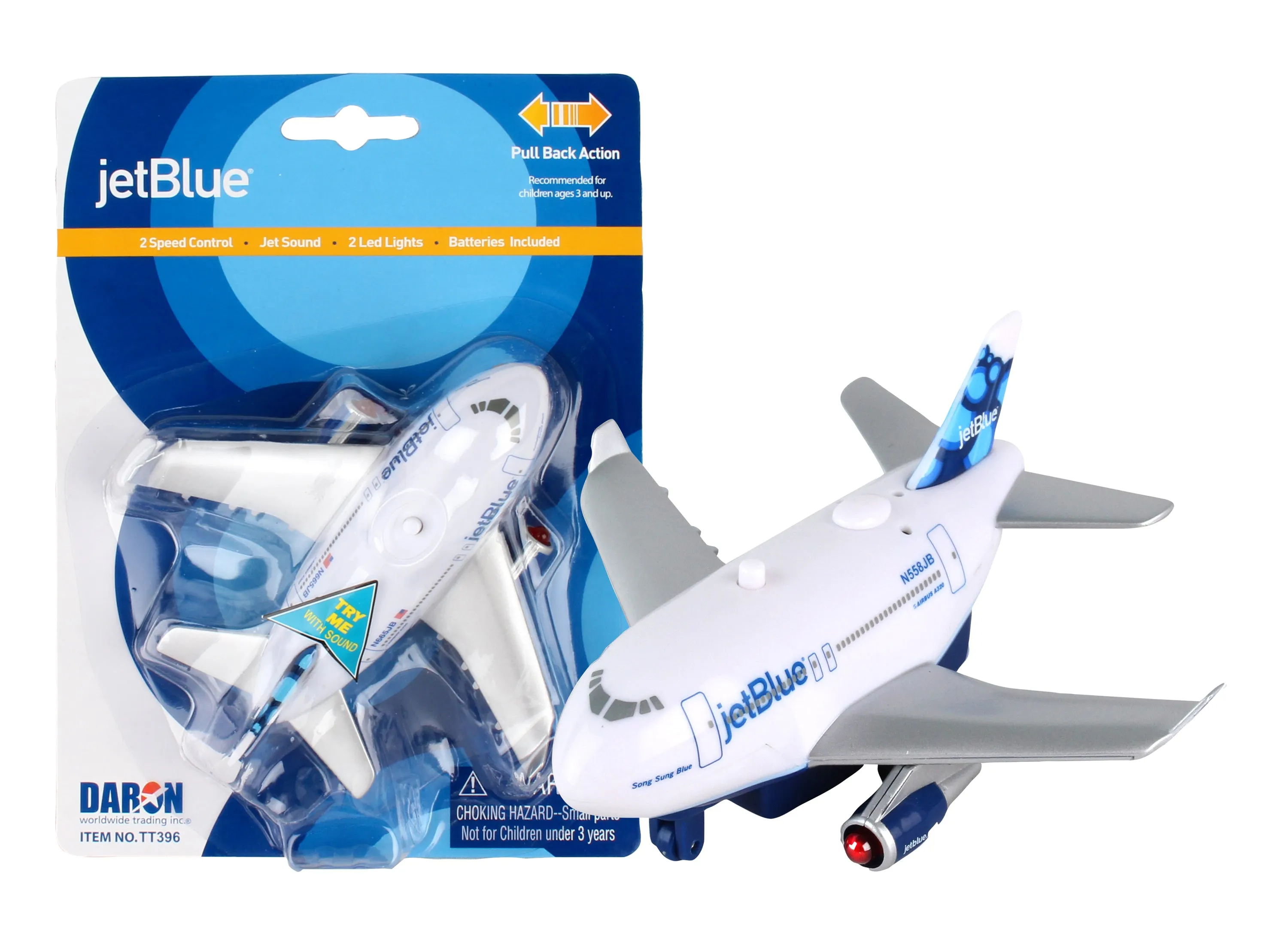 TT396 JETBLUE PULLBACK W/LIGHTS & SOUND