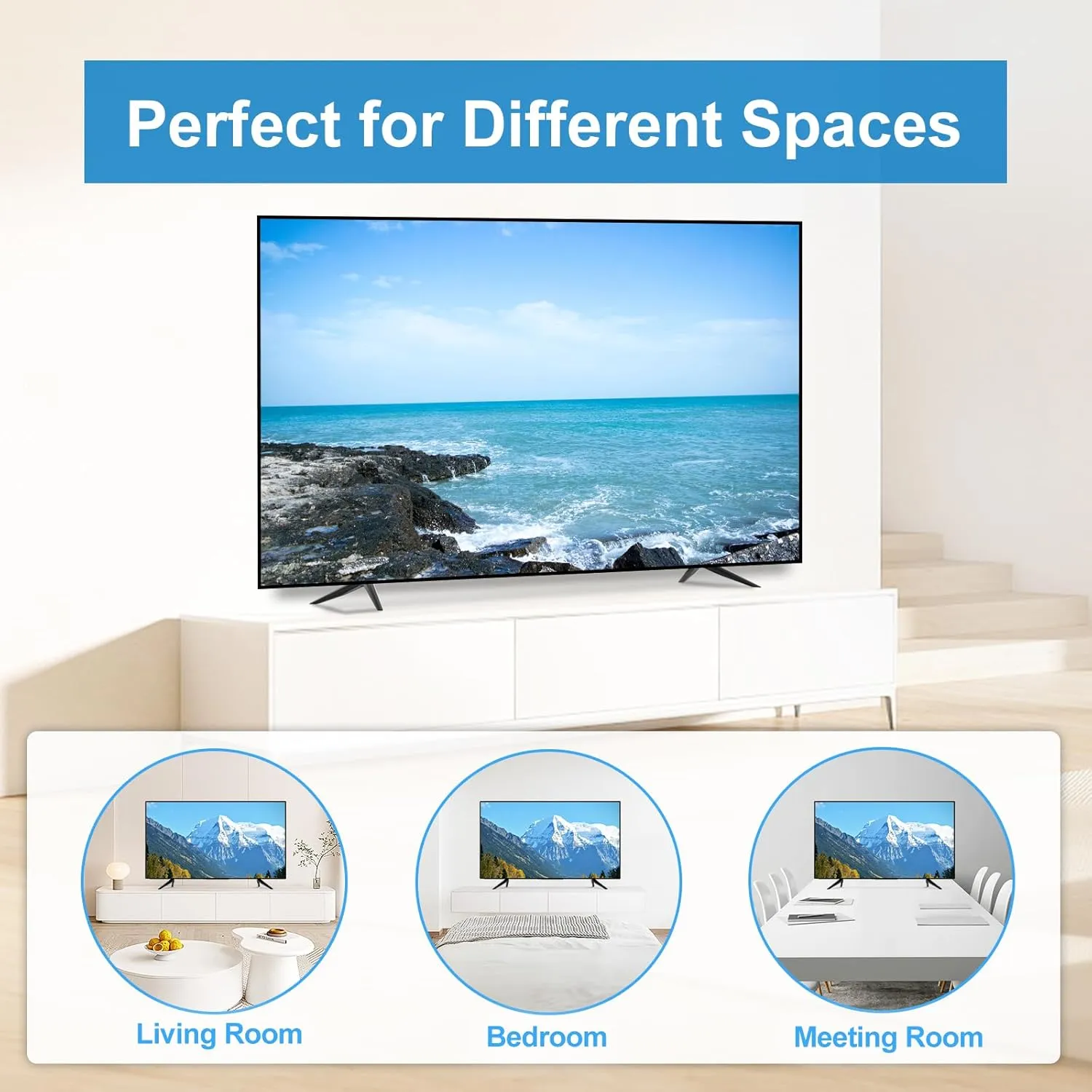 TV Stand for TCL Smart TV Stand Legs for 28 32 40 43 49 50 55 65 Inch with Screw