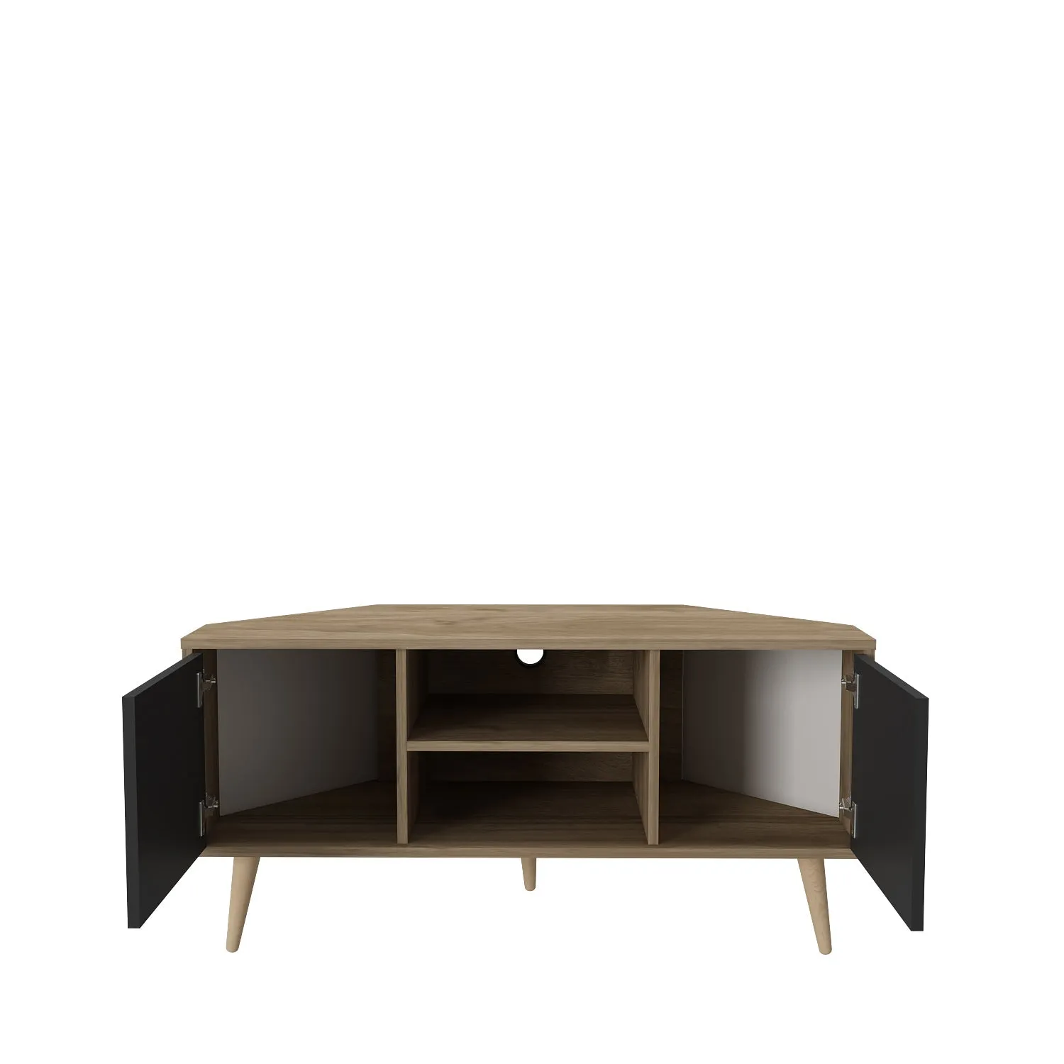 Tv Stand Lesson Walnut&Black-LSS47TS03