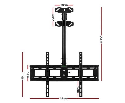TV Wall Ceiling Mount Bracket Full Motion Tilt Swivel 32 42 50 55 60 65 70 75 inch