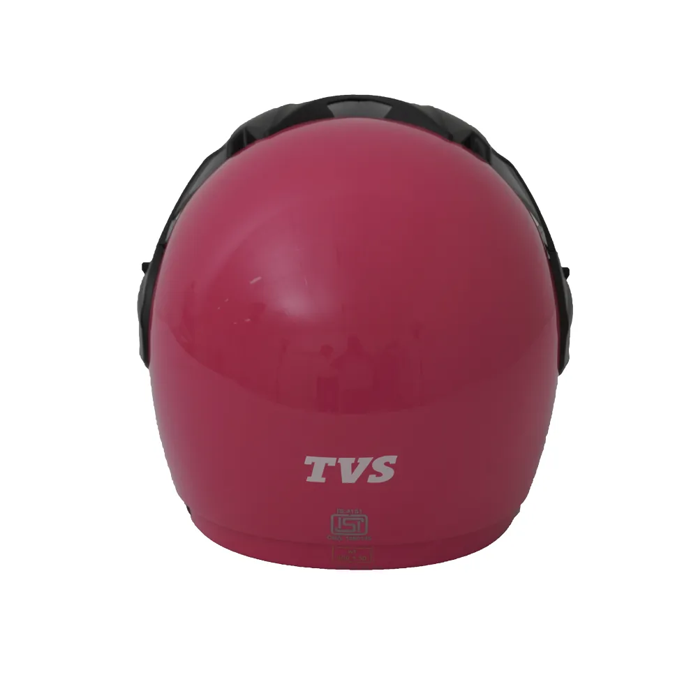 TVS Half face Cruiser With Peak Motorbike Helmet (Pink)