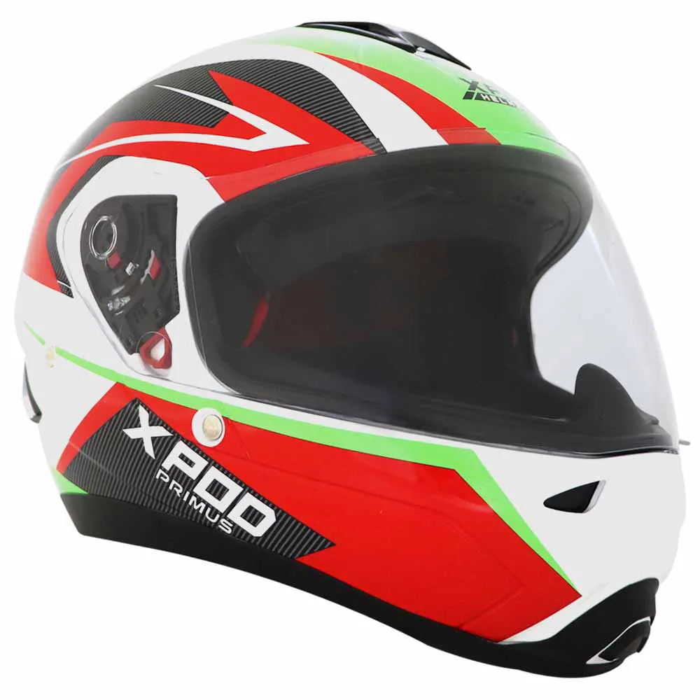 TVS XPOD Primus Helmet for Men- ISI & DOT Certified, EPS Impact Absorption, Quick Release Strap – Premium Bike Helmet for Safety & Comfort (White)