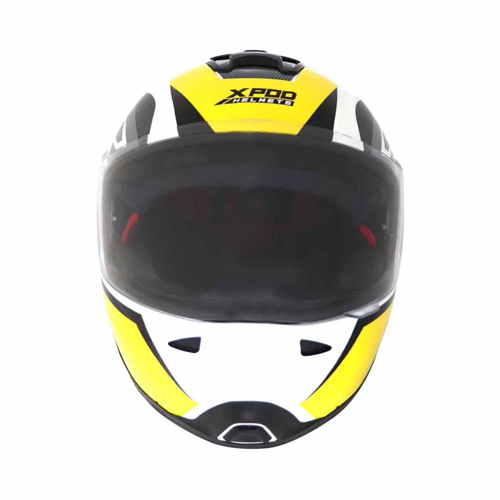 TVS XPOD Primus Helmet for Men- ISI & DOT Certified, EPS Impact Absorption, Quick Release Strap – Premium Bike Helmet for Safety & Comfort (Yellow)