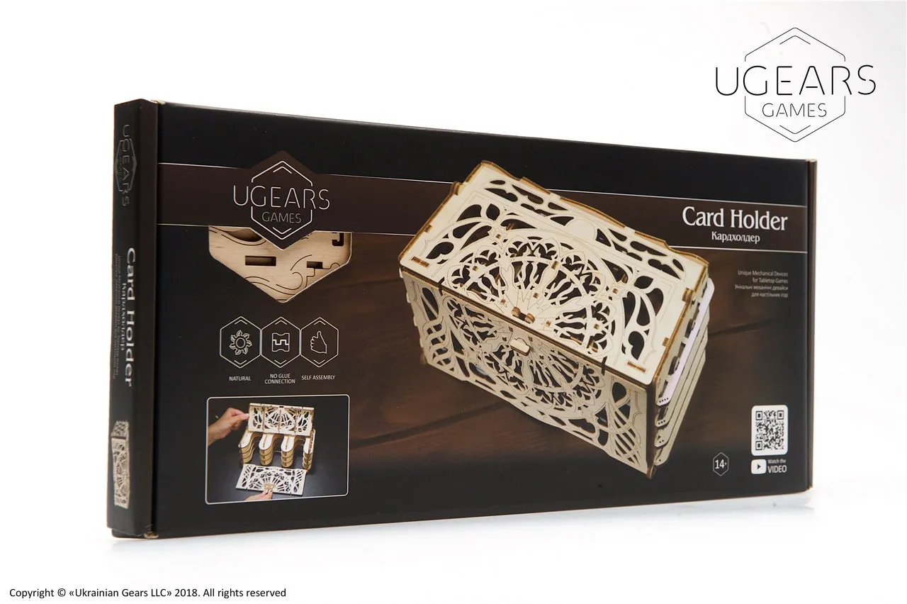 Ugears Card Holder ★Mechanical 3D Puzzle Kit Model Toys Gift Present Birthday Xmas Christmas Kids Adults