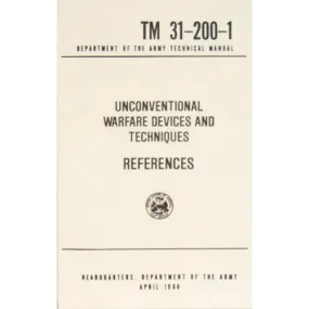 Unconventional Warfare Devices & Techniques References