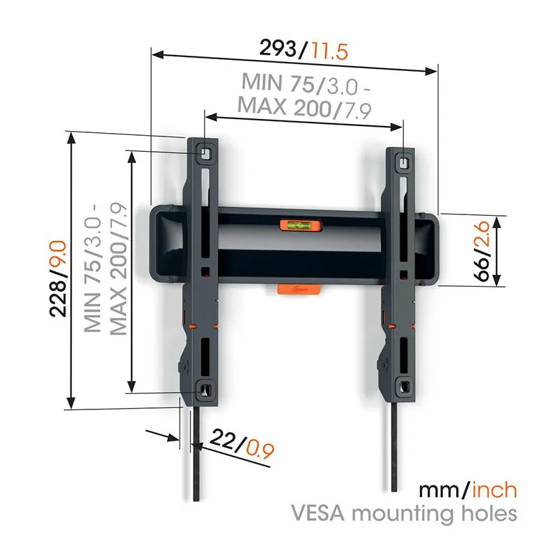 Vogels TVM 3205 Fixed TV Wall Mount - 19 to 50" (Each)