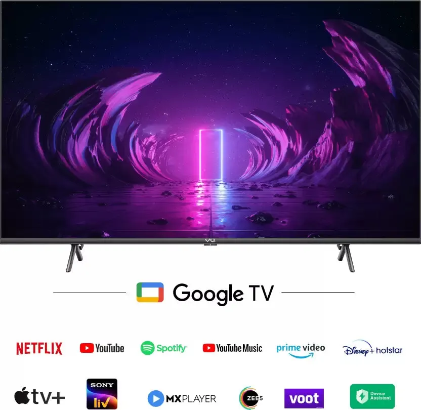 Vu 43 inch Glo LED Ultra Google TV 84 Watt  3 years warranty